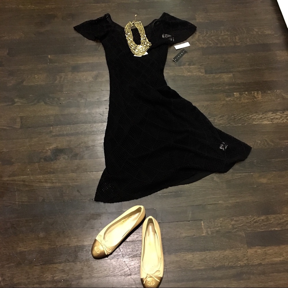 NWT Theory Shoshanna Silken Mesh Dress Petite